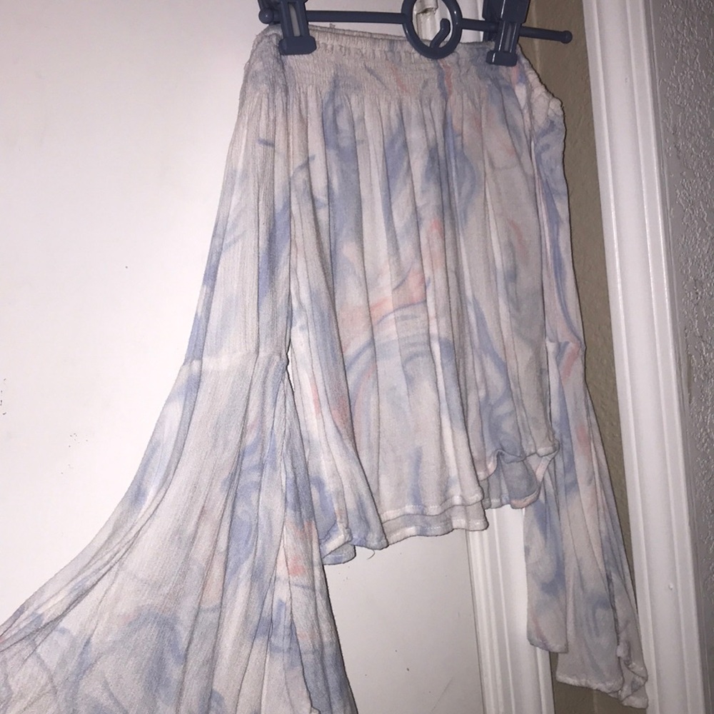 Cropped Off the Shoulder Blouse Top